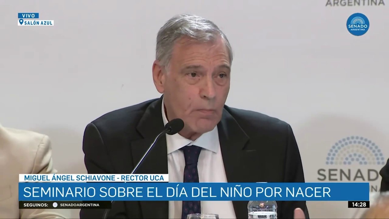 Miguel Ángel Schiavone - Seminario Día del Niño por Nacer