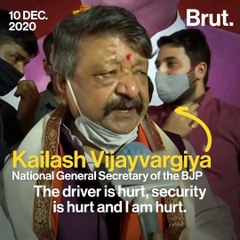 BJP Convoy Pelted With Stones In WB