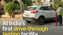 India's First Coronavirus Test Drive-Through