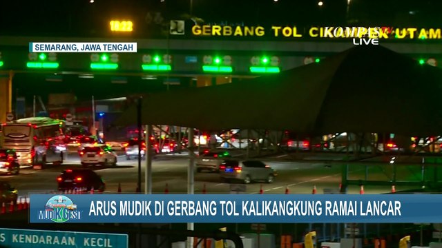 Arus Mudik Tol Kalikangkung Ramai Lancar, 'One Way' Belum Diterapkan pada Kamis Malam (27/03/2025)