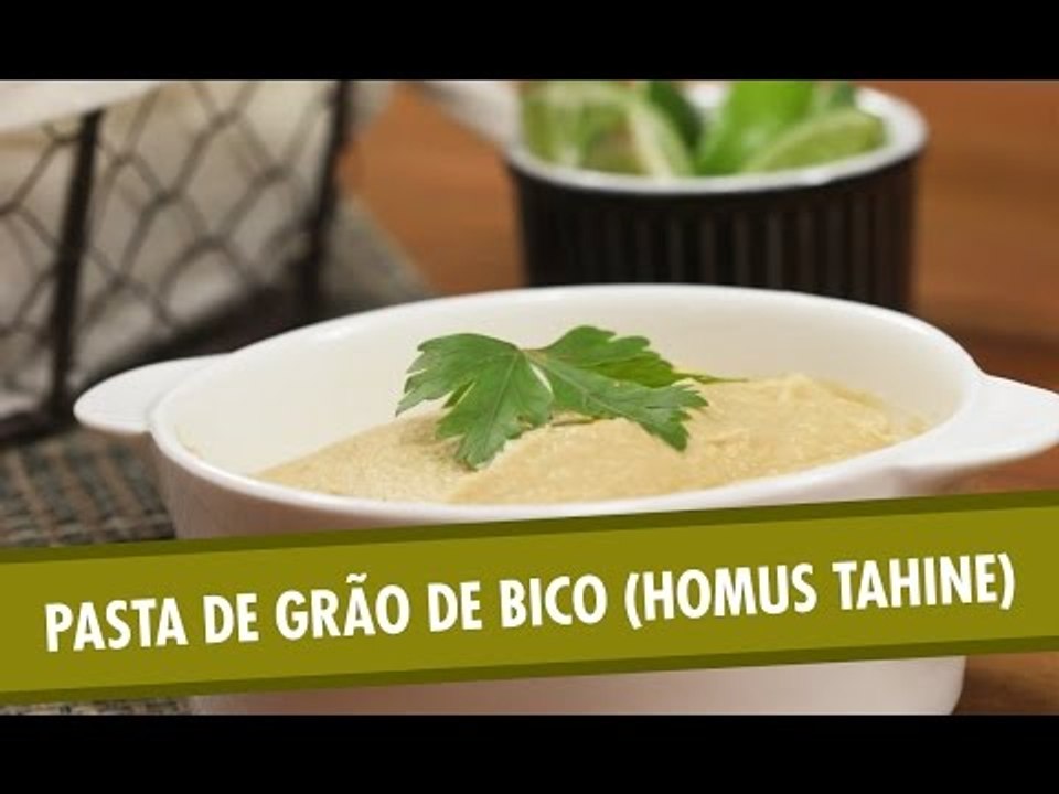 Pasta de grão de bico homus tahine