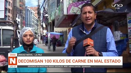 LPZ: DECOMISAN CARNE DE CERDO EN MAL ESTADO