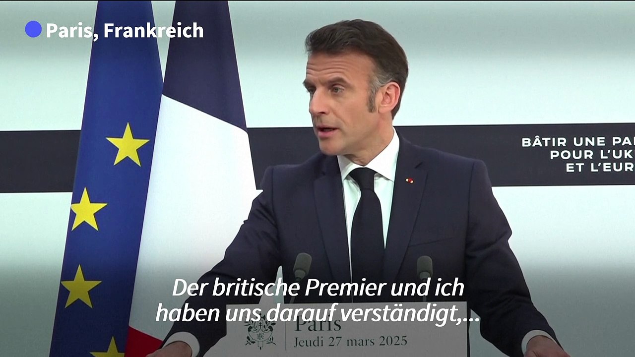 Macron: Frankreich und Großbritannien schicken Soldaten in die Ukraine