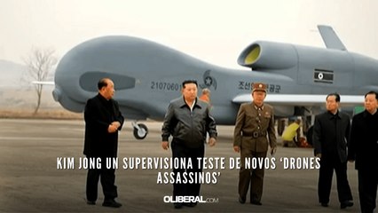Kim Jong Un supervisiona teste de novos ‘drones assassinos’