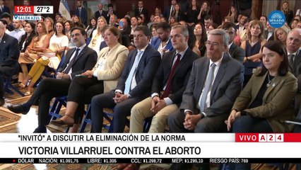 📢 VICTORIA VILLARRUEL CONTRA CONTRA EL ABORTO: "INVITÓ" A DISCUTIR LA ELIMINACIÓN DE LA NORMA