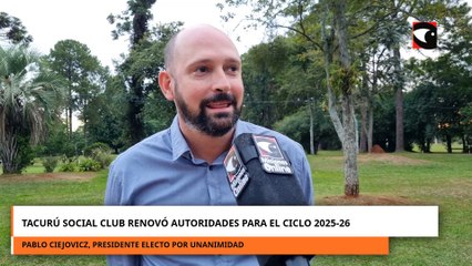 Tacurú Social Club renovó autoridades para el ciclo 2025-26