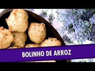 Bolinho de arroz frito