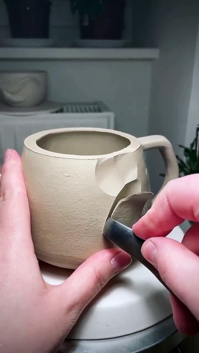 Saleemoffical presentation - Making a textured cup #Art