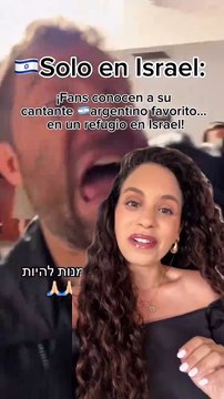 Nicolas Riera fue visto en un refugio antibombas en Israel