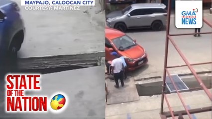 2 sasakyan, nahulog sa drainage na hindi tinakpan nang maayos | SONA