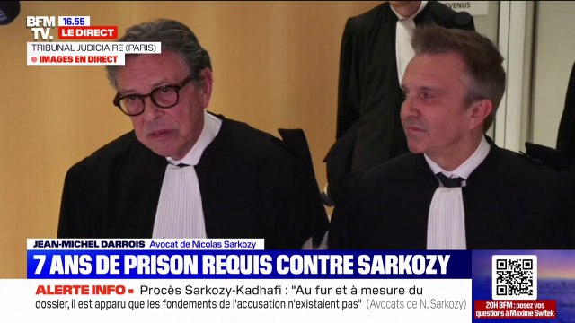 Procès Kadhafi: Des peines très lourdes pour compenser la faiblesse des démonstrations , estiment les avocats de Nicolas Sarkozy