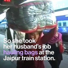 This woman "coolie" carries more than her weight