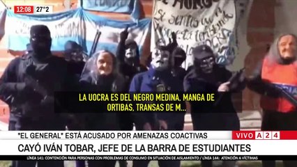 🚨 ASÍ DETUVIERON A IVÁN TOBAR, JEFE DE LA BARRA BRAVA DE ESTUDIANTES DE LA PLATA
