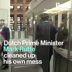 Dutch Prime Minister Grabs A Mop And Breaks the Internet