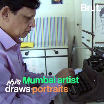 Mumbai 'Typewriter Artist' Uses Low-Tech Tool For Portraits