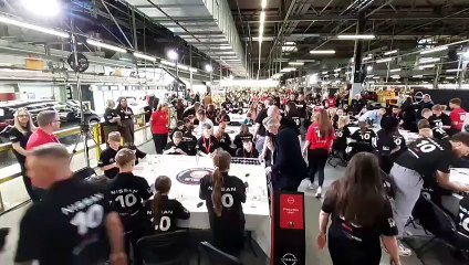 200 children make over 300 Qashqai cars on their own Nissan production lines at celebratory skills event