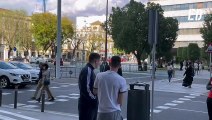 Víctor Orta, increpado a su llegada a la Junta del Sevilla