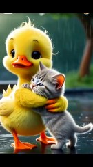 Duck and Cat story  for kids | 3D cartoon | 3d Animation Story | Moral story