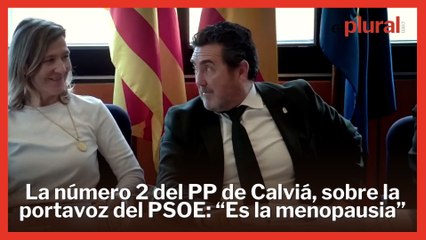 La número dos del PP de Calvià al referirse a la portavoz del PSOE: "Es la menopausia"