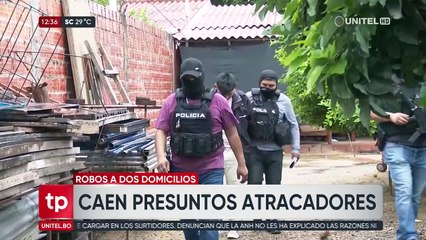 Capturan a tres presuntos atracadores en Santa Cruz