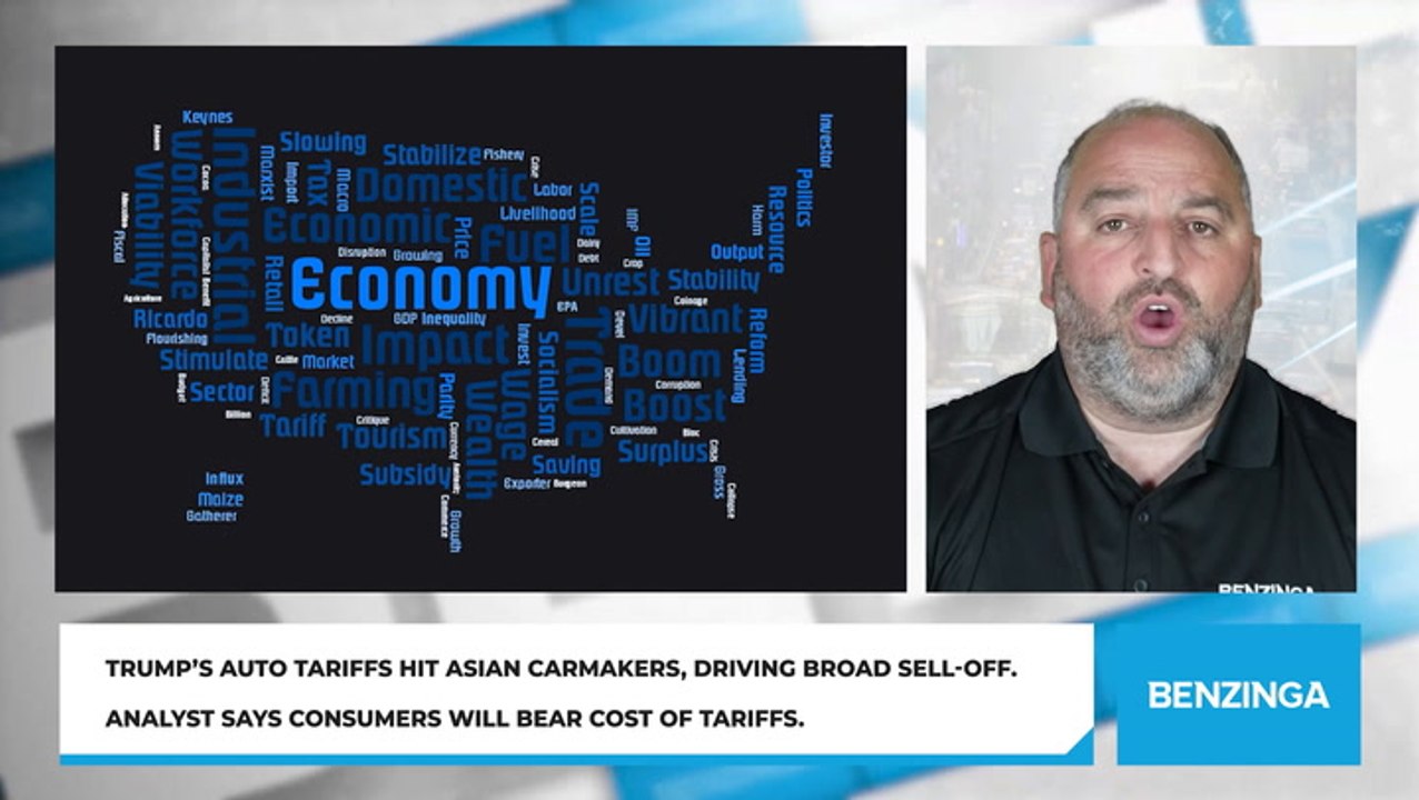 Trump’s Auto Tariffs Hit Asian Carmakers, Driving Broad Sell-Off. Analyst Says Consumers Will Bear Cost of Tariffs.