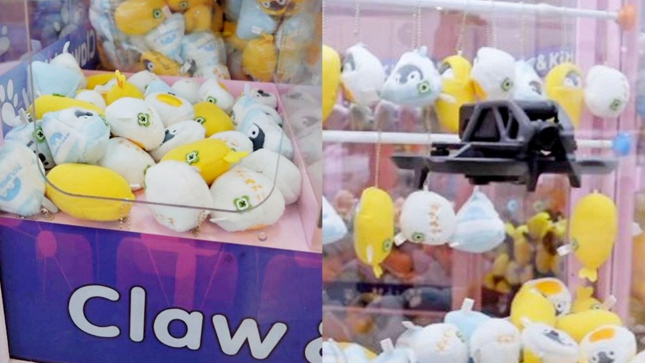 Man uses drone to win prizes from claw machine
