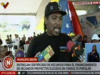 Miranda | Habitantes del mcpio. Brión reciben certificados de recursos para desarrollo de proyectos