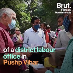Sisodia's Surprise Visit To The District Labour Office
