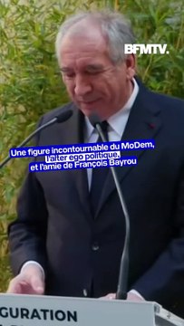 François Bayrou ému lors d'un discours hommage à son amie, Marielle de Sarnez