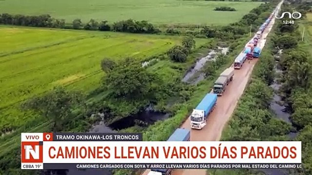 CAMIONES LLEVAN VARIOS DÍAS PARADOS EN TRAMO OKINAWA-LOS TRONCOS