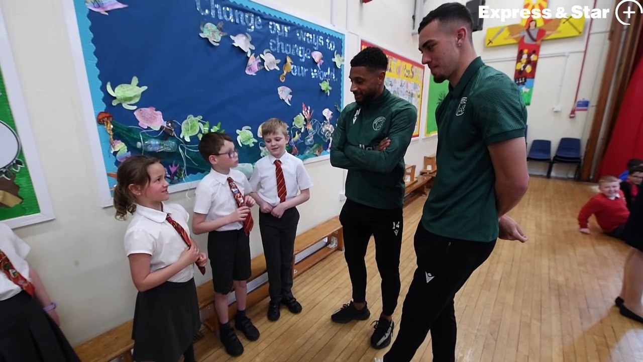 Walsall FC players Taylor Allen and Brandon Com...