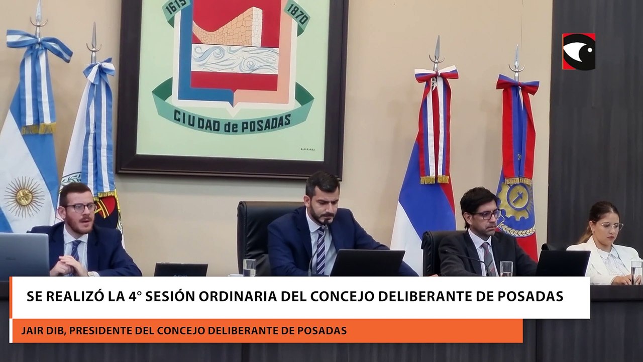Se Realizó La 4° Sesión Ordinaria Del Concejo Deliberante De Posadas
