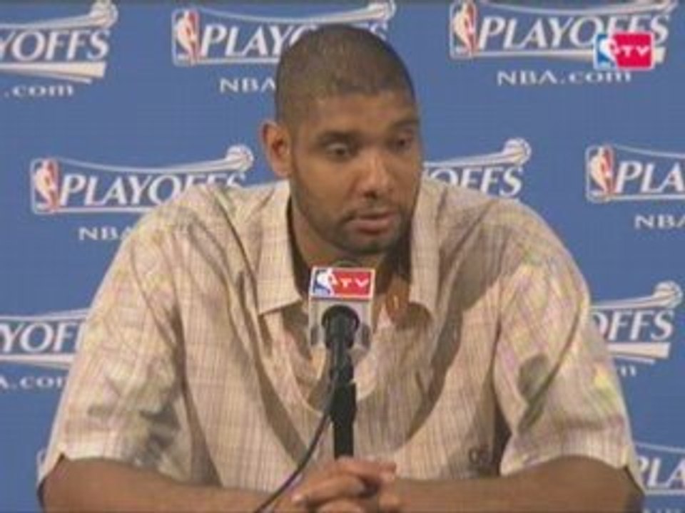 Tim Duncan Post Game (2) Press Conference -vs- Hornets