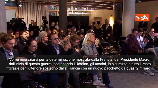 Zelensky: Grazie a Francia per nuovi aiuti militari da 2 miliardi di euro