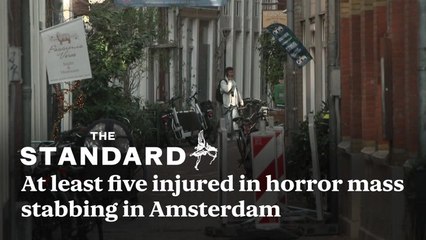 At least five injured in horror mass stabbing near Amsterdam’s famous Dam Square