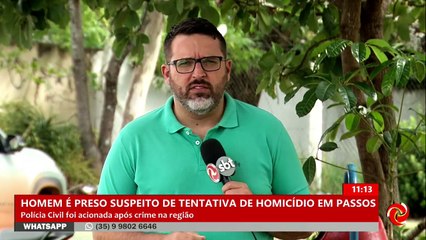 Suspeito de tentativa de homicídio é preso em Passos