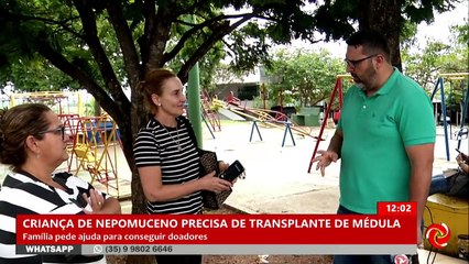Família com doença rara pede doação de medula óssea em Nepomuceno