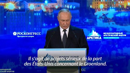 Poutine juge "sérieux" les plans de Trump de prendre le contrôle du Groenland