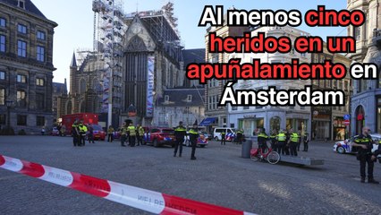 Al menos cinco heridos en un apuñalamiento en Ámsterdam