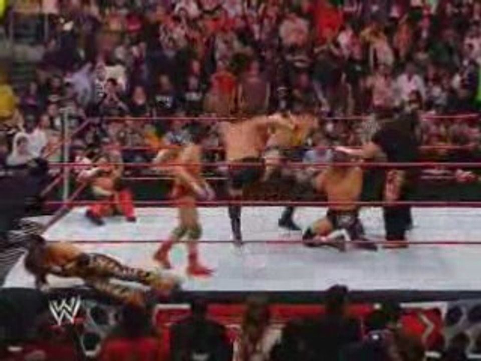 RAW Mr. Kennedy & Triple H battle the entire ECW roster