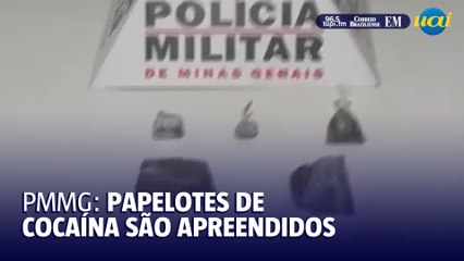 PMMG apreende 11 papelotes de cocaína no interior de Minas