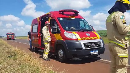 Capotamento é registrado na BR-163, deixando motorista e criança de um ano feridas