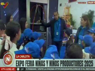 Caracas | Niños y jóvenes continúan disfrutando de la "Expo Feria Niñas y Niños Productores 2025"