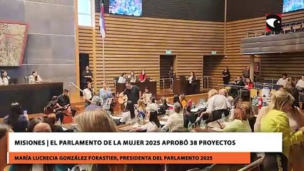 Misiones  El Parlamento de la Mujer 2025 aprobó 38 proyectos