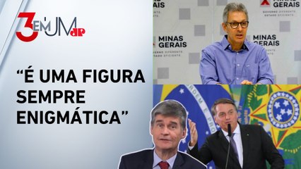 Elogios de Zema a Bolsonaro são estratégicos? Piperno analisa