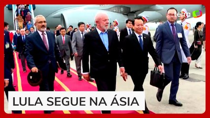 Lula desembarca no Vietnã após viagem ao Japão