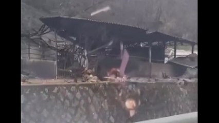 [제보영상] 불길에 마을 아수라장..."피해 가늠 안 돼" / YTN