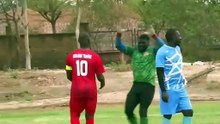 Burkina Faso President, Traore Plays Football With Adebayor, Okocha