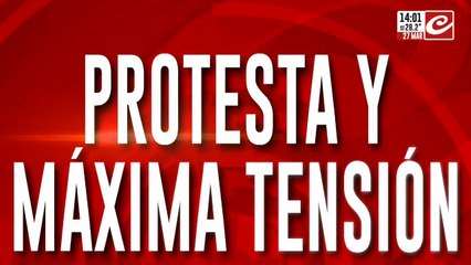 Protesta y máxima tensión: trabajadores de ATE en el ministerio de Desregulación