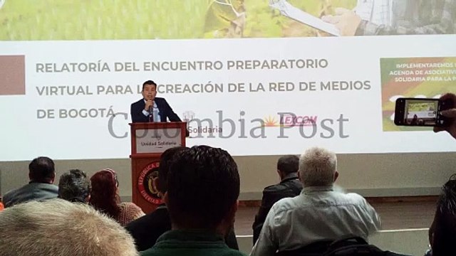 Director de la Unidad Solidaria exhorta a medios de comunicación comunitarios y alternativos de Bogotá para que tengan empoderamiento político